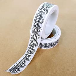 image-10m 1x Black and White Adhesive Tape Japanese Washi Tape Decorative Tape DIY Scrapbook Paper Photo Album Masking Tape Set