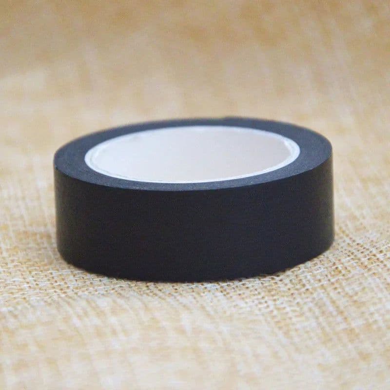 image-10m 1x Black and White Adhesive Tape Japanese Washi Tape Decorative Tape DIY Scrapbook Paper Photo Album Masking Tape Set