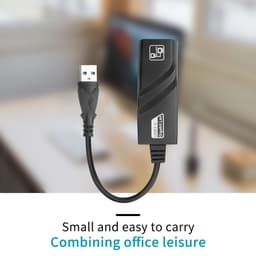 image-10/100/1000Mbps Wired USB 3.0 TypeC USB To Rj45 Lan Ethernet Adapter RTL8153 Network Card for PC Macbook Windows Laptop