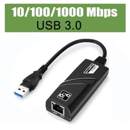 image-10/100/1000Mbps Wired USB 3.0 TypeC USB To Rj45 Lan Ethernet Adapter RTL8153 Network Card for PC Macbook Windows Laptop