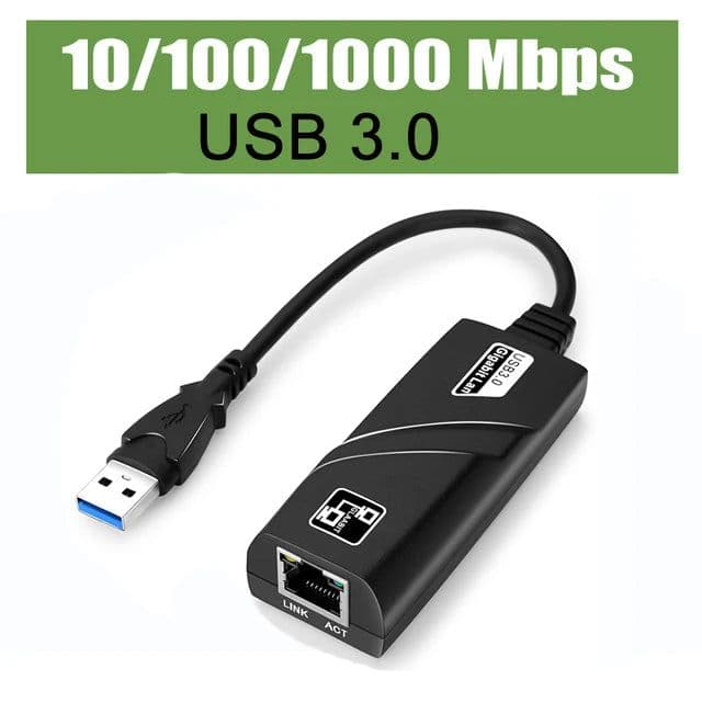 image-10/100/1000Mbps Wired USB 3.0 TypeC USB To Rj45 Lan Ethernet Adapter RTL8153 Network Card for PC Macbook Windows Laptop