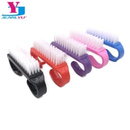 image-Nail Cleaning Clean Brush File Manicure Pedicure Soft Remove Dust Small Angle Scrub Multi Color Dusting Pedicure Care Tool