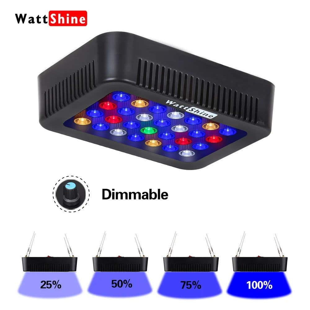 image-Dimmable LED Aquarium Lights 180W 140W Fish Tank Light For Freshwater Saltwater Aquarium Marine Reef Coral Lighting Decoration