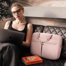 image-17 inch Laptop HandBag Sleeve Case BAGSMART Shoulder Messenger Notebook Pouch Briefcase For Macbook Air Pro HP Huawei Asus Dell