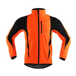 image-ARSUXEO Men's Warm Cycling Jacket Fleece Bike Jersey Windproof Waterproof Softshell Coat Bicycle Clothing Motorcycle Raincoat