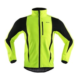 image-ARSUXEO Men's Warm Cycling Jacket Fleece Bike Jersey Windproof Waterproof Softshell Coat Bicycle Clothing Motorcycle Raincoat