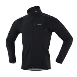 image-ARSUXEO Men's Warm Cycling Jacket Fleece Bike Jersey Windproof Waterproof Softshell Coat Bicycle Clothing Motorcycle Raincoat