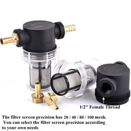 image-1/2" Rain Water Filter Agricultural Irrigation Garden Watering Filters Aquarium Water Tank Strainer 10~200 Mesh Copper Connector