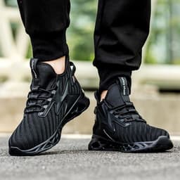 image-Breathable Men Work Safety Shoes Anti-smashing Steel Toe Cap Working Boots Construction Indestructible Work Sneakers Men Shoes