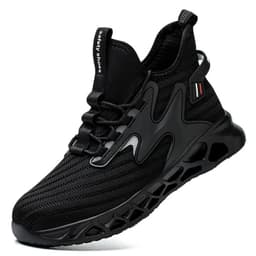 image-Breathable Men Work Safety Shoes Anti-smashing Steel Toe Cap Working Boots Construction Indestructible Work Sneakers Men Shoes