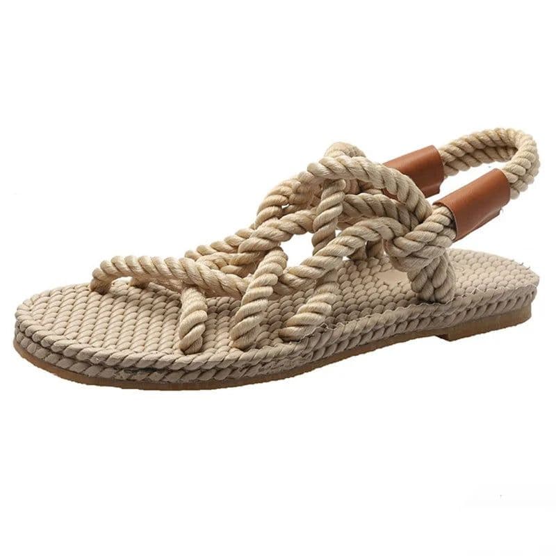 image-Braided Rope Sandals - Sexikinis Swim