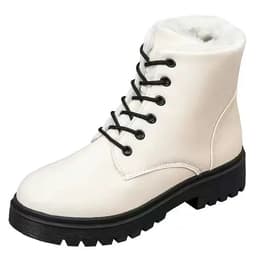 image-2023 Winter Leather Women Winter Boots Thick Wool Warm Women High-heeled Genuine Boot High-quality Female Snow Boots Women Shoes