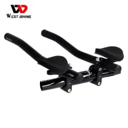 image-WEST BIKING Bicycle Rest TT Handlebar Clip on Aero Bars Handlebar Extension Triathlon Aerobars MTB Road Bike Cycling Handlebars