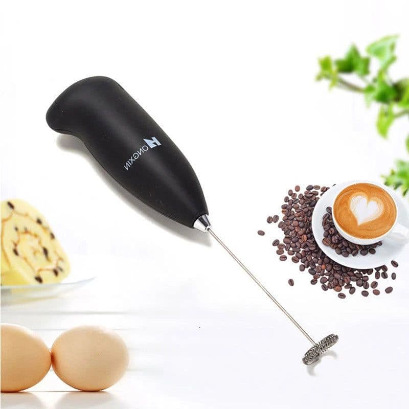 image-Milk Frother Handheld Mini Electric Foamer Coffee Maker Egg Beater for Cappuccino Stirrer Portable Blender Kitchen Whisk Tools