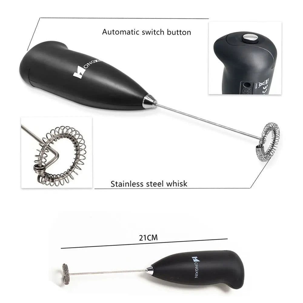 image-Milk Frother Handheld Mini Electric Foamer Coffee Maker Egg Beater for Cappuccino Stirrer Portable Blender Kitchen Whisk Tools