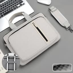 image-Laptop Bag For Macbook Air Pro 13 16 Redmi Lenovo 13.3 14 15.6 17.3 Inch Case Portable Shockproof Shoulder Bag Handbag Briefcase