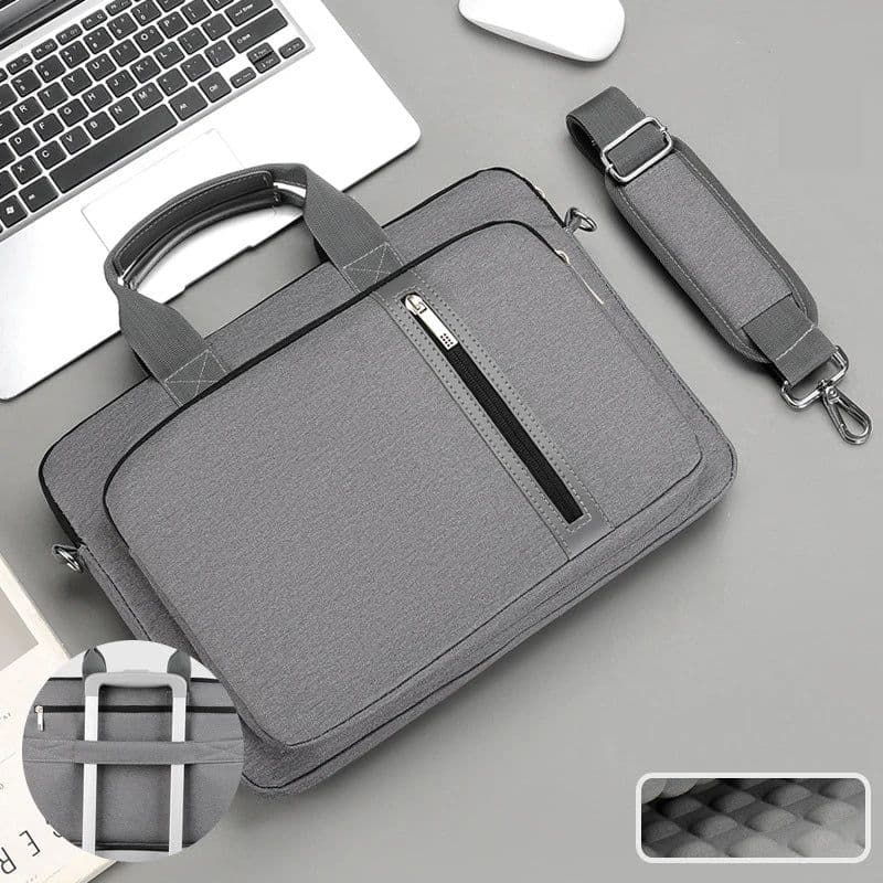 image-Laptop Bag For Macbook Air Pro 13 16 Redmi Lenovo 13.3 14 15.6 17.3 Inch Case Portable Shockproof Shoulder Bag Handbag Briefcase
