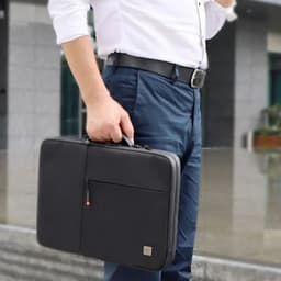 image-WIWU New Portable Laptop Sleeve 13 14 Double Layer Laptop Bag for MacBook Pro 13 Air 15 2024 Case Waterproof Bag for Laptop 15.6