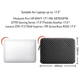 image-WIWU 17.3 inch Laptop Bag Case for Macbook Pro 17 Waterproof Laptop Sleeve for Macbook Pro 17 Case Computer Notebook Bag 17.3