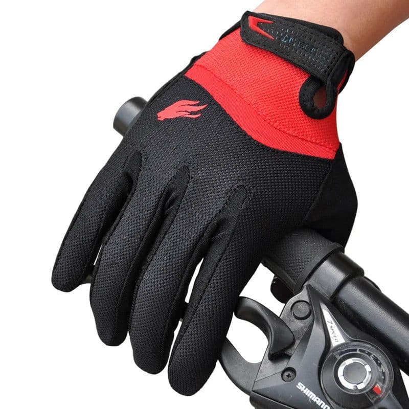 image-FIRELION Outdoor Full finger Gel Touch Screen Cycling Gloves Off Road Dirt Mountain Bike Bicycle MTB DH Downhill Motocross Glove
