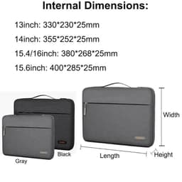 image-WIWU Waterproof Laptop Sleeve for MacBook Pro 14 2023 Laptop Bag Case for MacBook Air 13 15.3 2023 Fashion Notebook Bag 14 15.6