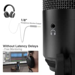 image-FIFINE USB Microphone for laptop and Computers for Recording Streaming Voice overs Podcasting for Audio&Video K670