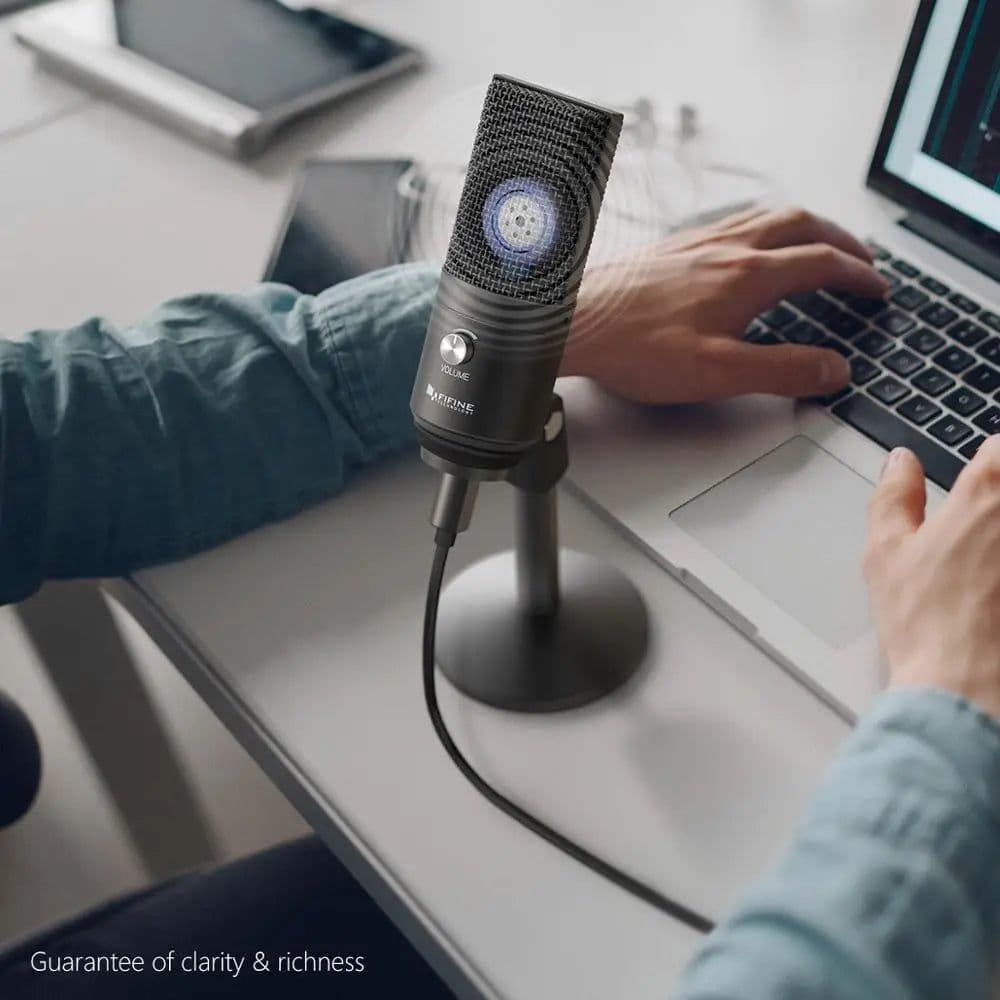 image-FIFINE USB Microphone for laptop and Computers for Recording Streaming Voice overs Podcasting for Audio&Video K670