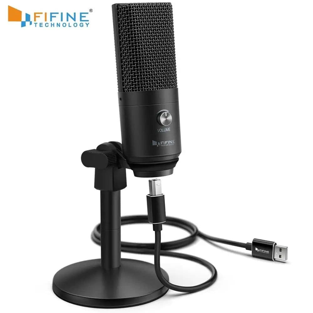 image-FIFINE USB Microphone for laptop and Computers for Recording Streaming Voice overs Podcasting for Audio&Video K670
