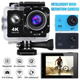 image-4K Action Camera 170D Underwater Video Recording Helmet Cam Waterproof 2.0-inch Screen WiFi Sports Camera DV Camcorders Recorder