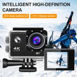 image-4K Action Camera 170D Underwater Video Recording Helmet Cam Waterproof 2.0-inch Screen WiFi Sports Camera DV Camcorders Recorder