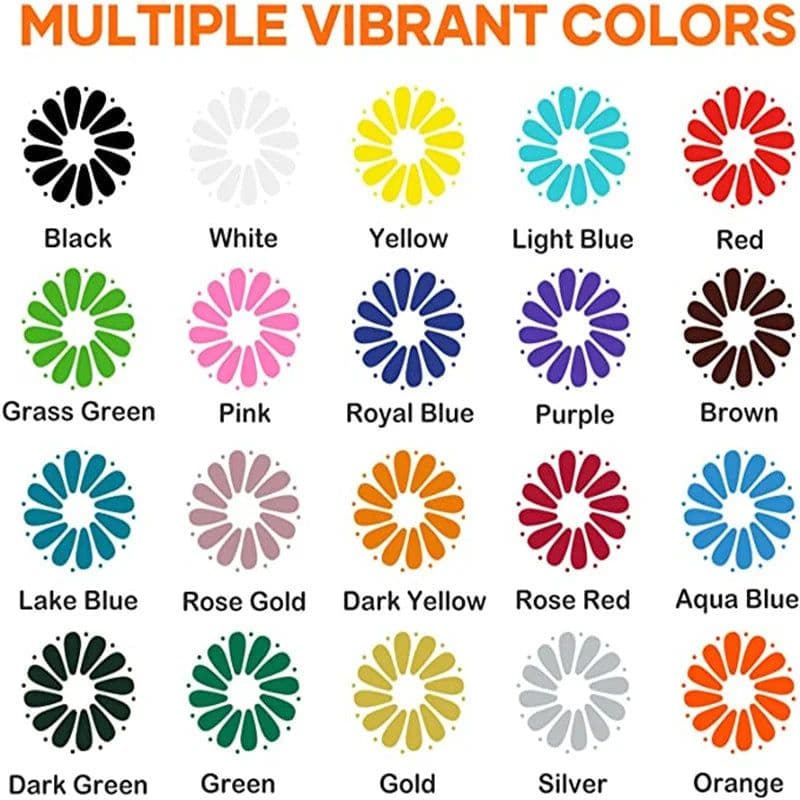 image-HTVRONT 20/14 Pack 12inX3ft/30X90cm PU Heat Transfer Vinyl Roll for Cricut T-shirt Printing DIY Iron on HTV Film Easy to Cut