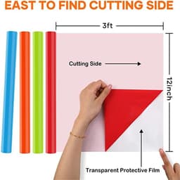image-HTVRONT 20/14 Pack 12inX3ft/30X90cm PU Heat Transfer Vinyl Roll for Cricut T-shirt Printing DIY Iron on HTV Film Easy to Cut
