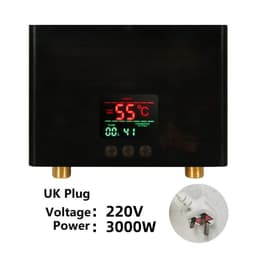 image-110V/220V Instant Water Heater 3000W/5500W Wall-Mounted Electric Heaters for Bathroom Hot Water Shower and Home Kitchen Heating