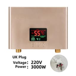 image-110V/220V Instant Water Heater 3000W/5500W Wall-Mounted Electric Heaters for Bathroom Hot Water Shower and Home Kitchen Heating