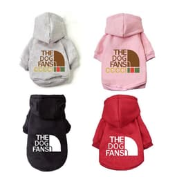 image-Letters Winter Pet Dog Hoodies Cotton Warm Dog Clothes For Small Medium Pet Outfits Cute Spring Dogs Coats Jacket Yorkshire