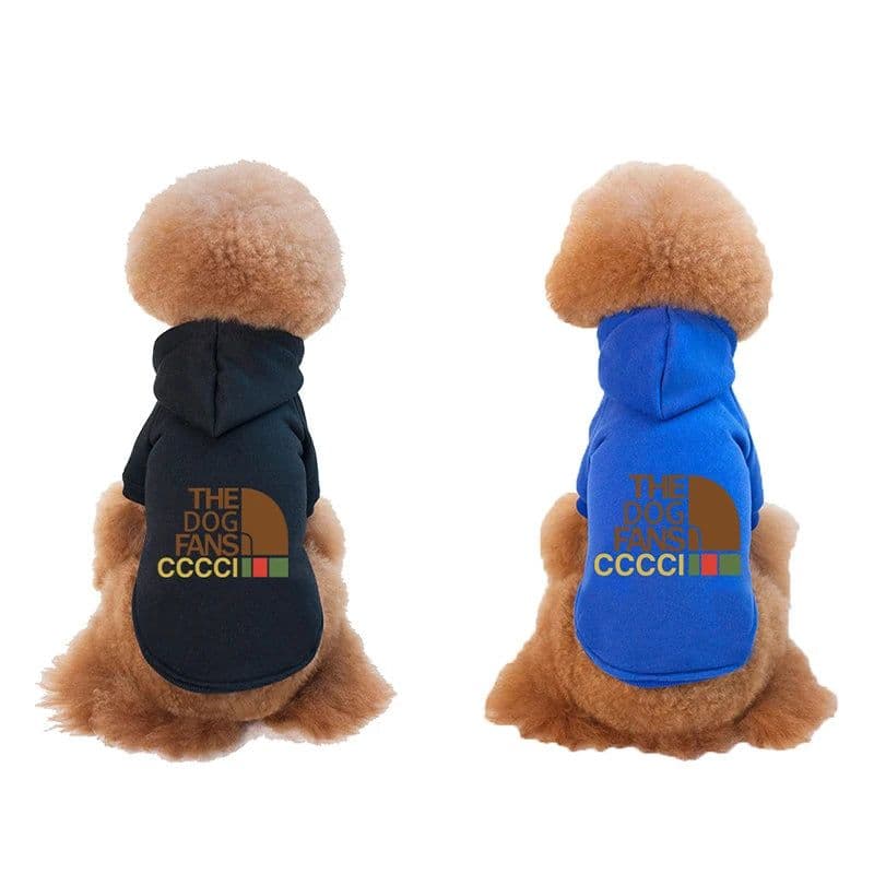 image-Letters Winter Pet Dog Hoodies Cotton Warm Dog Clothes For Small Medium Pet Outfits Cute Spring Dogs Coats Jacket Yorkshire