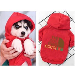 image-Letters Winter Pet Dog Hoodies Cotton Warm Dog Clothes For Small Medium Pet Outfits Cute Spring Dogs Coats Jacket Yorkshire