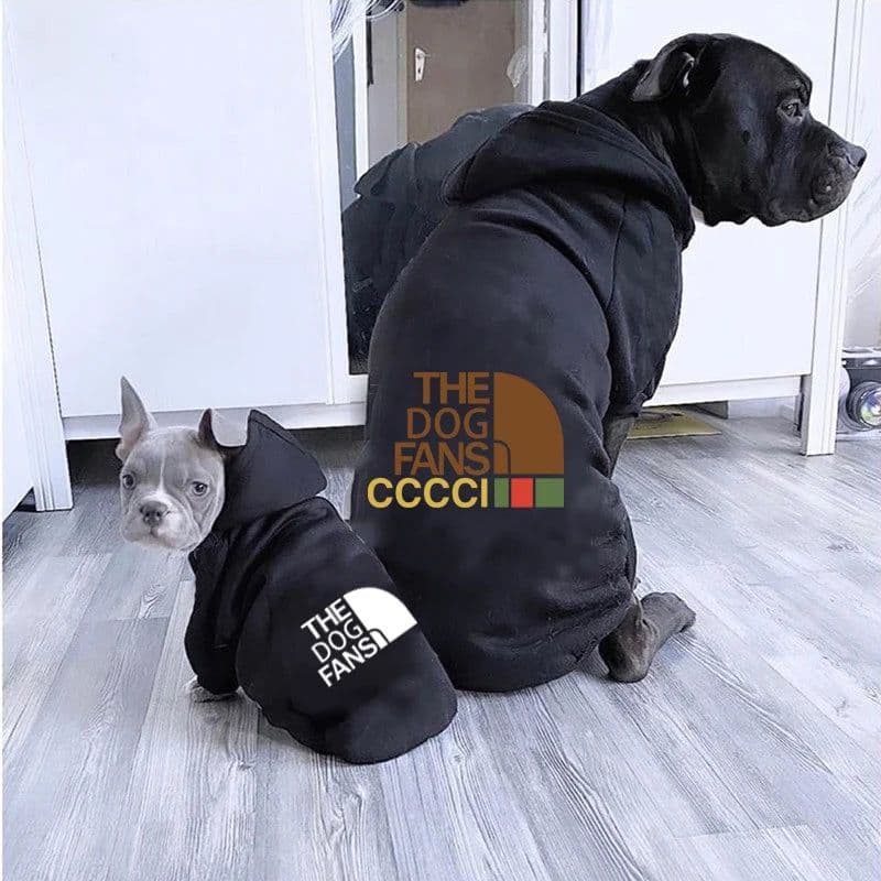 image-Letters Winter Pet Dog Hoodies Cotton Warm Dog Clothes For Small Medium Pet Outfits Cute Spring Dogs Coats Jacket Yorkshire