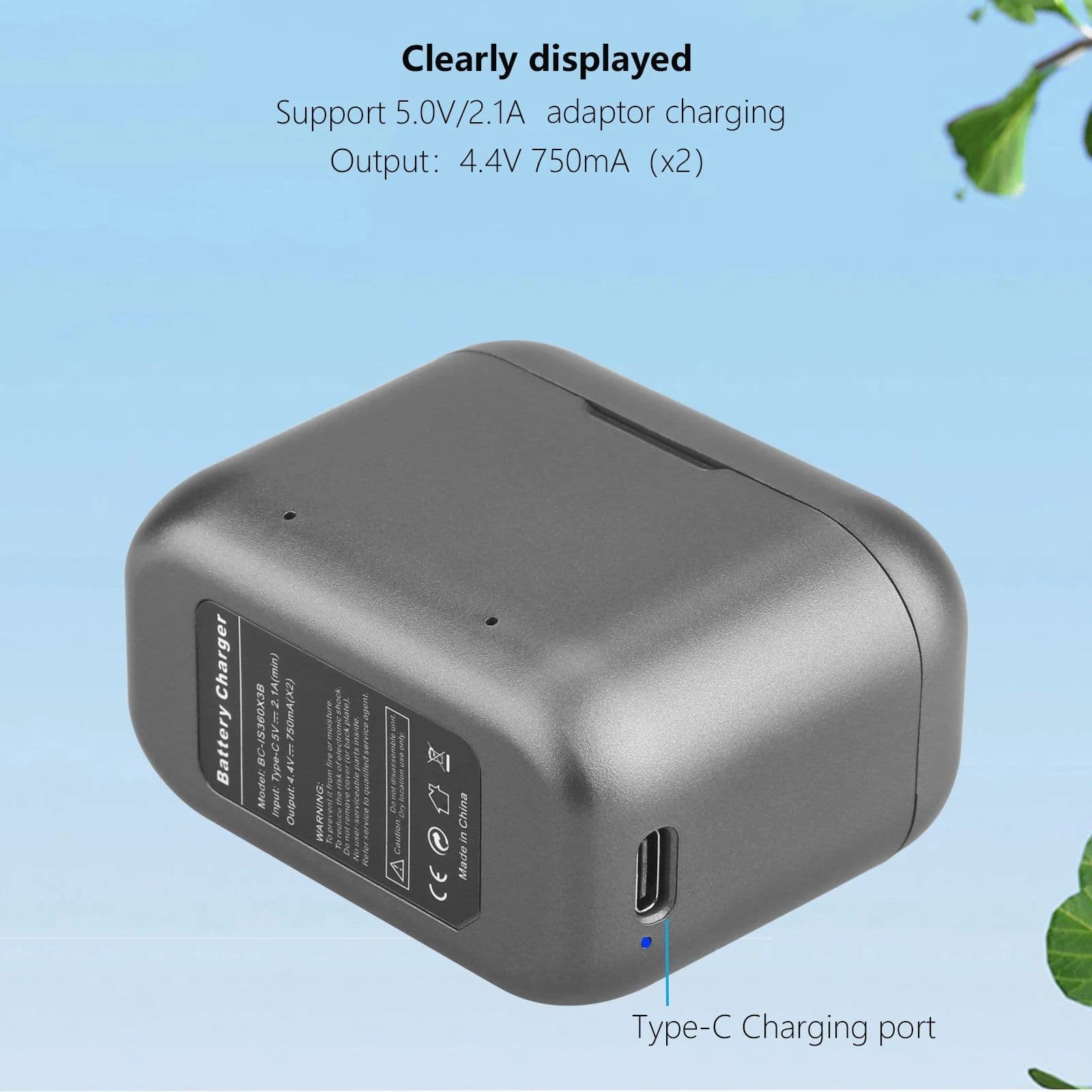 image-2200mAh For Insta360 ONE X3 Battery+2 Card Slot Battery Charging Box 360 Panoramic Action Camera Batteries Accessories