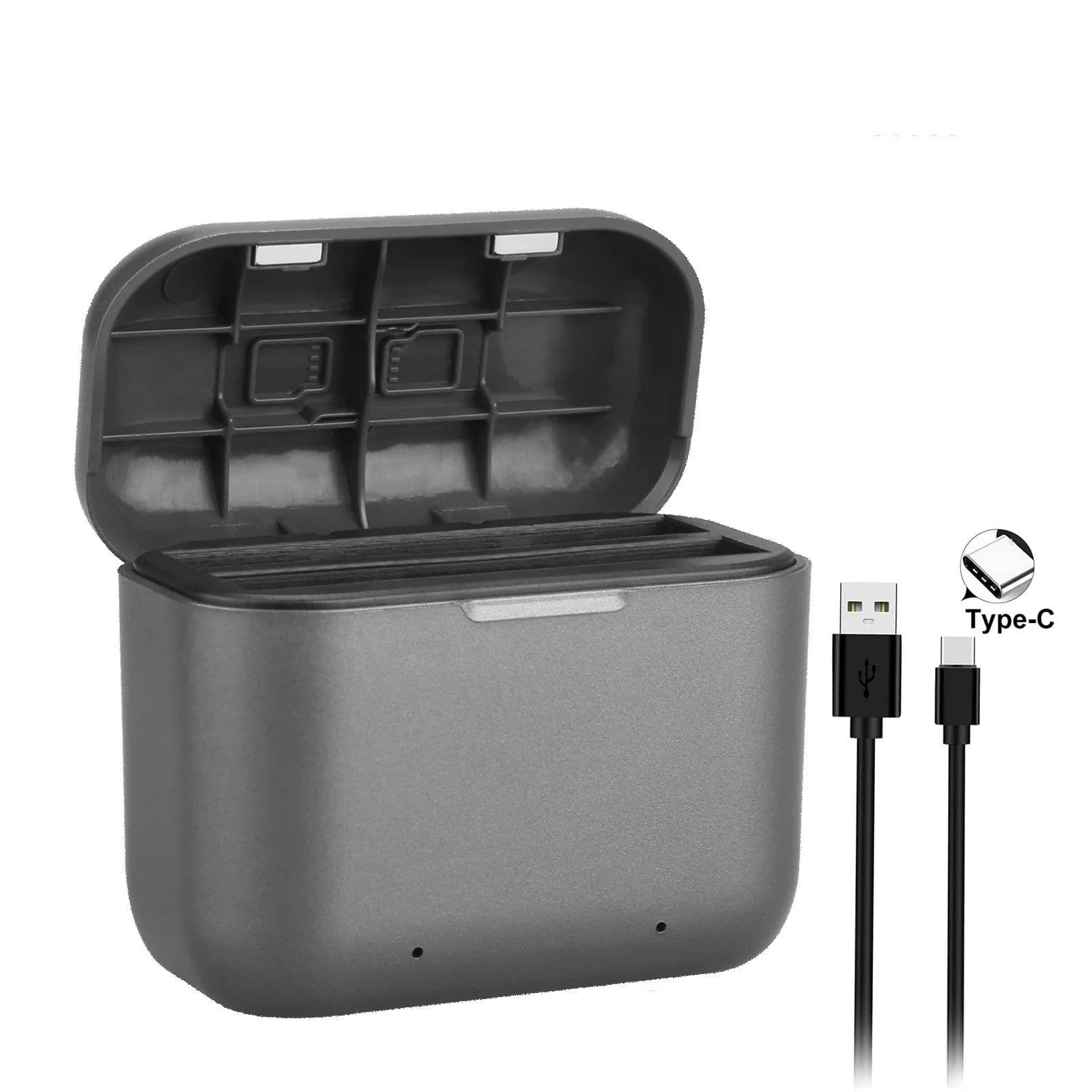 image-2200mAh For Insta360 ONE X3 Battery+2 Card Slot Battery Charging Box 360 Panoramic Action Camera Batteries Accessories
