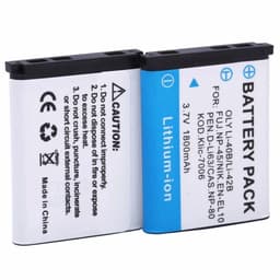 image-1800mAh Li-40B Li-42B EN-EL10 Battery + LCD Charger for Olympus Li 40B 42B, Nikon EN EL10, FinePix XP70 XP60 XP50 T550