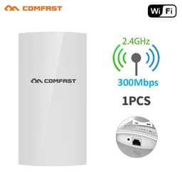 image-1KM WIFI Range Wireless Outdoor CPE Router Extender 2.4G 300Mbps WiFi Bridge Access Point AP Antenna WI-FI Repeater CF-E130N
