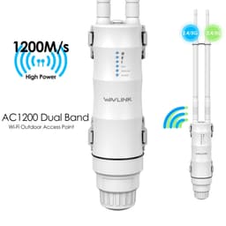 image-Wavlink N300 High Power Outdoor Weatherproof 30dbm Wireless Wifi Router/AP Repeater/Extender 2.4G 15KV Outer Detachable Antenna