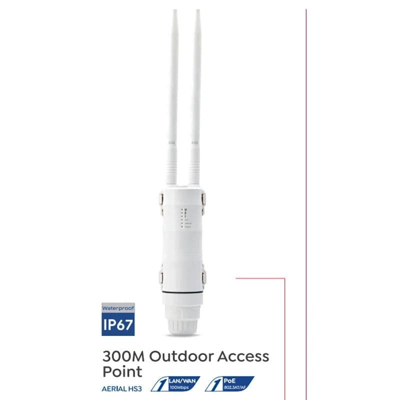 image-Wavlink N300 High Power Outdoor Weatherproof 30dbm Wireless Wifi Router/AP Repeater/Extender 2.4G 15KV Outer Detachable Antenna