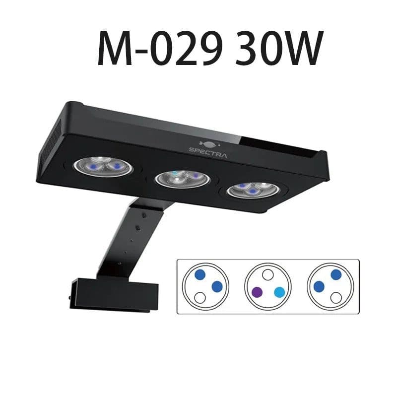 image-Spectra Nano 029 Aquarium Light 30W 40W Saltwater Lighting with Touch Control for Coral Reef Fish Tank Mobile WIFI Control