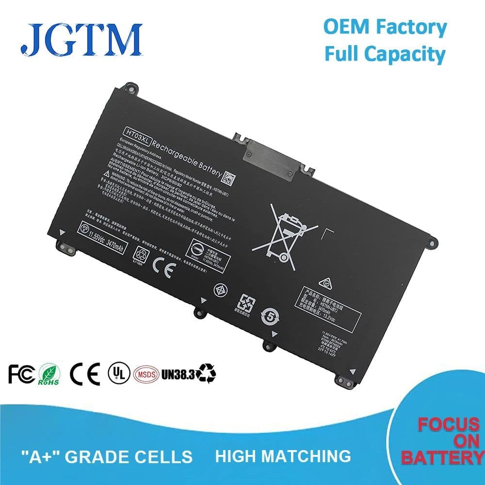 image-HT03XL OEM Factory HP Notebook Laptop Battery Computer for HP Laptop TPN-Q207/TPN-Q208/TPN-Q209/TPN-C135/TPN-C136/TPN-I130/I131