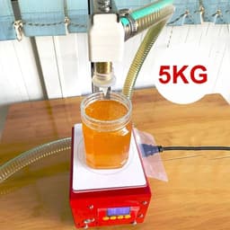 image-5KG Smart Honey Filling Machine 2022 New Commercial Gear Pump Driving Input Honey Liquid Automatic Max Filler Food Processor