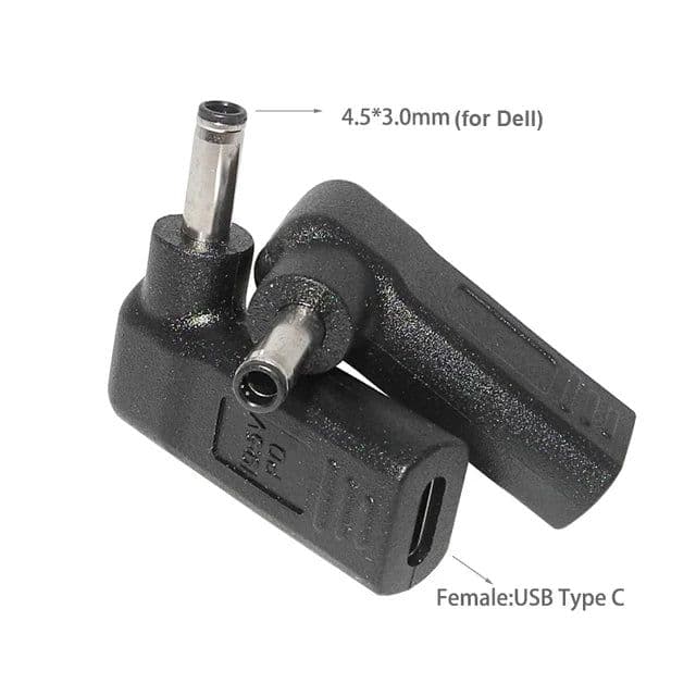 image-Laptop Power Adapter Connector Dc Plug USB Type C Female to Universal Male Jack Converter for Hp Dell Asus Acer Lenovo Notebook