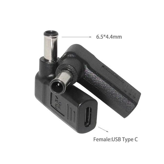 image-Laptop Power Adapter Connector Dc Plug USB Type C Female to Universal Male Jack Converter for Hp Dell Asus Acer Lenovo Notebook
