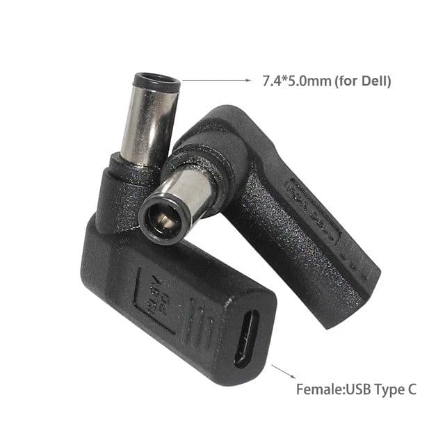 image-Laptop Power Adapter Connector Dc Plug USB Type C Female to Universal Male Jack Converter for Hp Dell Asus Acer Lenovo Notebook